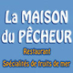 La Maison du Pêcheur Mèze restaurant de poissons, de coquillages et crustacés avec une terrasse face aux bateaux.